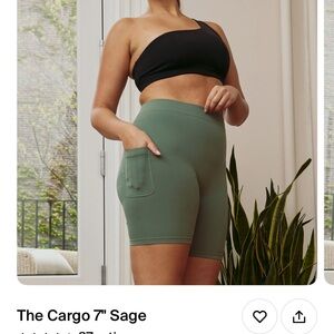 NEW thigh society Women's Sage Cargo Shorts